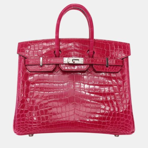 Rose Mexico Niloticus Crocodile Leather Birkin 25 Bag - Hermes - Modalova