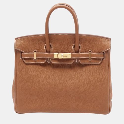 Birkin 25 Leather Handbag - Hermes - Modalova