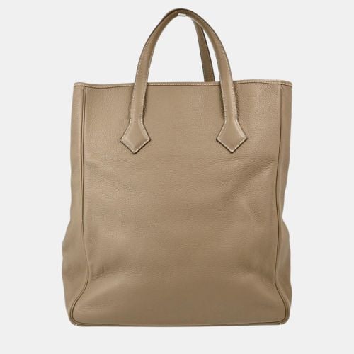 Etoupe Taurillon Clemence Leather Victoria Tote Bag - Hermes - Modalova