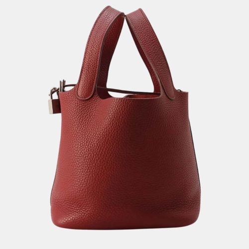 Rouge Garance Taurillon Clemence Picotin Lock PM Bag - Hermes - Modalova