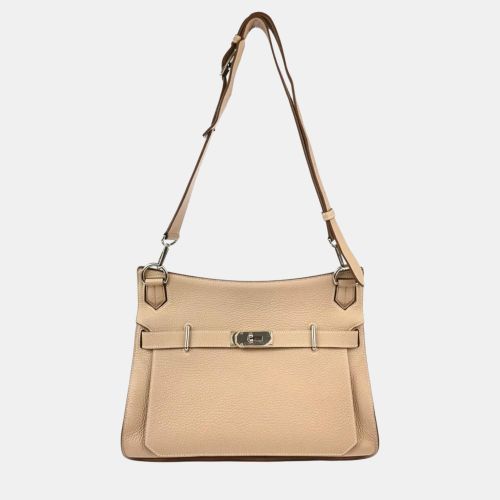 Argile Taurillon Clemence Jypsiere 34 Shoulder Bag - Hermes - Modalova