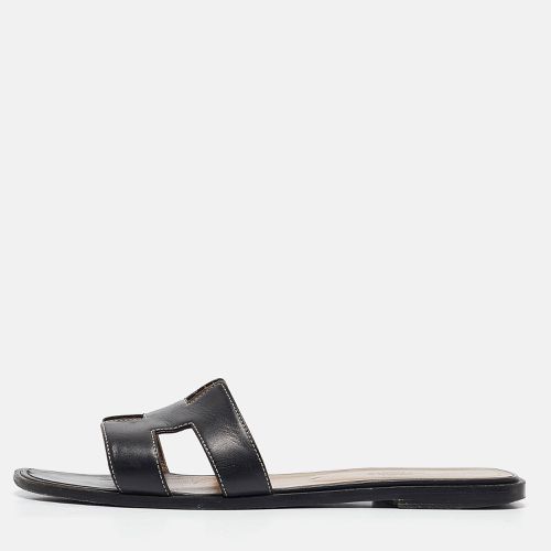 Leather Oran Flat Slides Size 40.5 - Hermes - Modalova