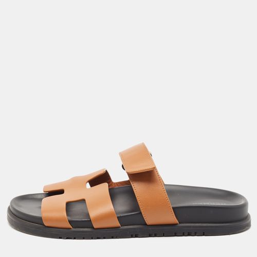 Leather Chypre Sandals Size 39 - Hermes - Modalova