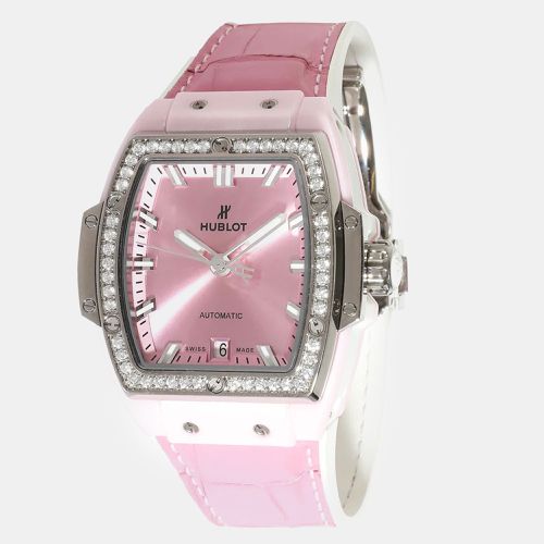 Ceramic Diamond Spirit of Big Bang Automatic Women's Wristwatch 39 mm - Hublot - Modalova