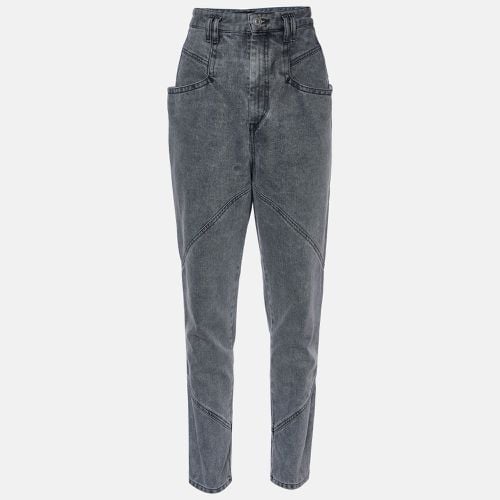 Washed Denim Paneled Jeans S Waist 31" - Isabel Marant - Modalova