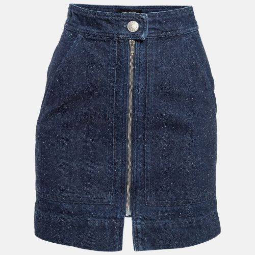 Denim Zip Front Mini Skirt S - Isabel Marant - Modalova