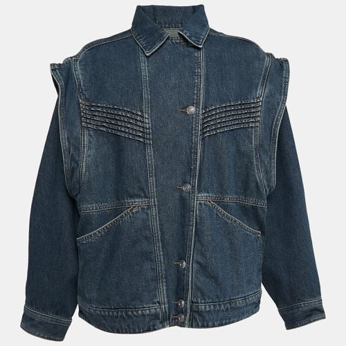 Faded Denim Detachable Sleeve Harmon Jacket M - Isabel Marant - Modalova