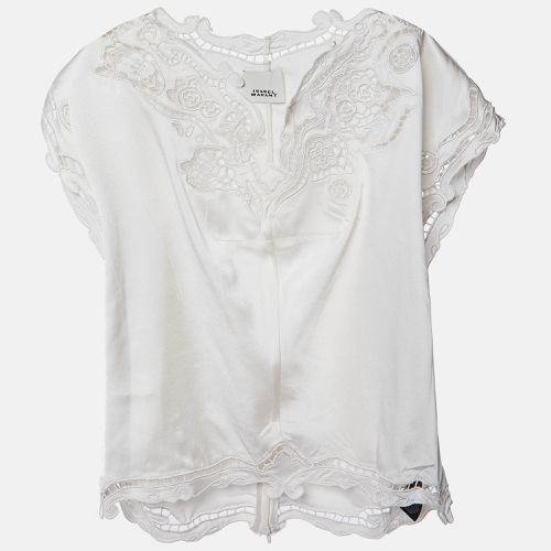 Embordered Satin Silk Top S - Isabel Marant - Modalova