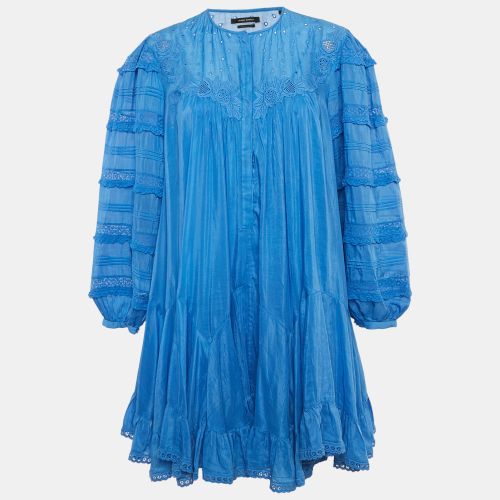 Embroidered Viscose Lace Trimmed Mini Gyliane Dress S - Isabel Marant - Modalova