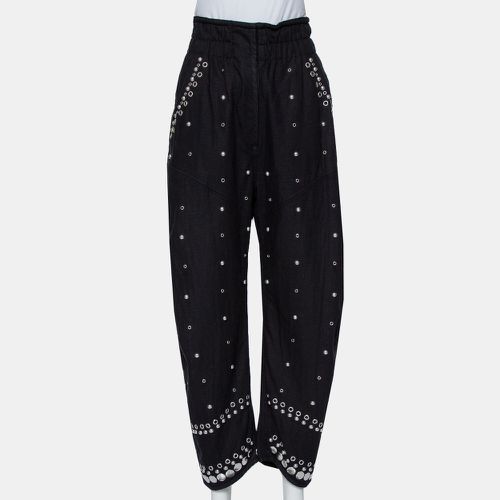 Cotton Studded Paneled Eloma Pants L - Isabel Marant - Modalova