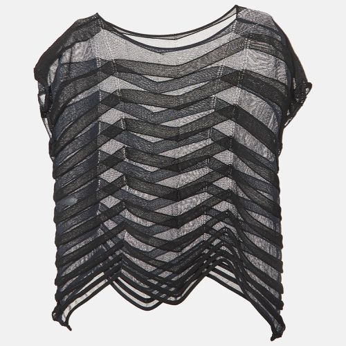 Chevron Jelly Knit Sheer Top S - Issey Miyake - Modalova