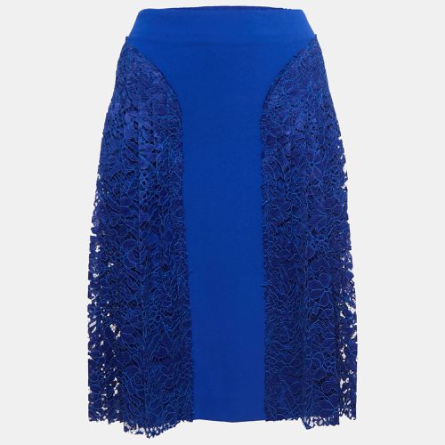 Crepe & Lace Paneled Skirt S - Joseph - Modalova