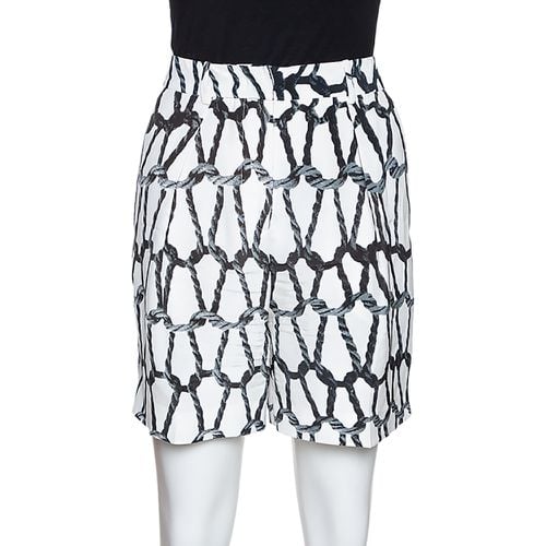 Monochrome Rope Printed Silk Shorts M - Joseph - Modalova