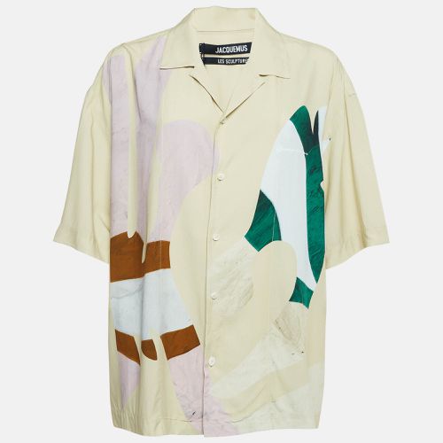 Beige Printed Crepe La Chemise Jean Shirt XXL - Jacquemus - Modalova