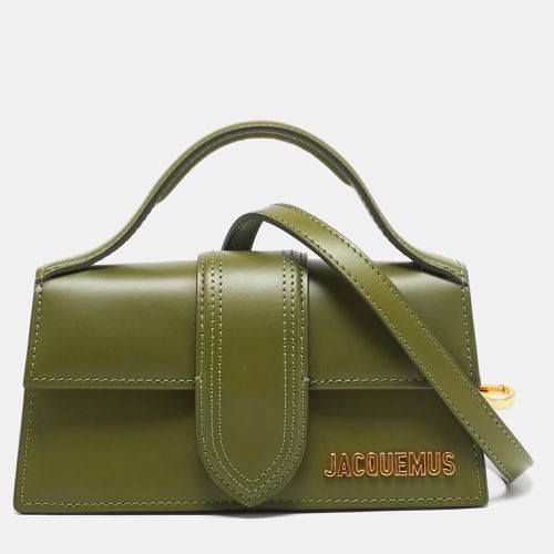 Olive Leather Le Bambino Top Handle Bag - Jacquemus - Modalova