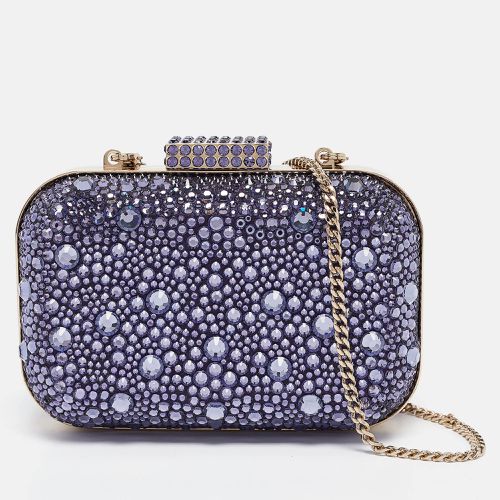 Satin and Crystals Micro Cloud Chain Clutch - Jimmy Choo - Modalova