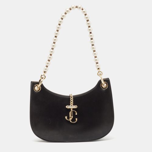 Leather Pearl Embellished Varenne Hobo - Jimmy Choo - Modalova