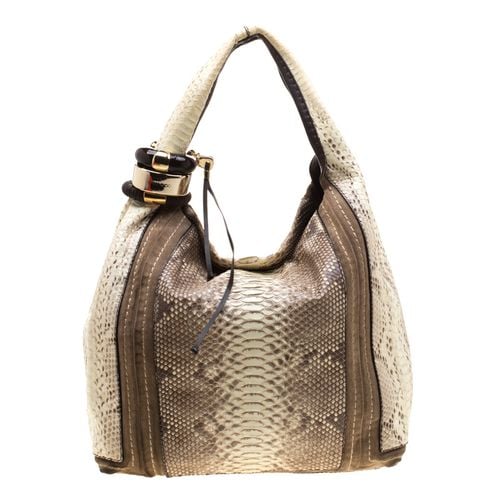 Light /Beige Python and Suede Saba Hobo - Jimmy Choo - Modalova