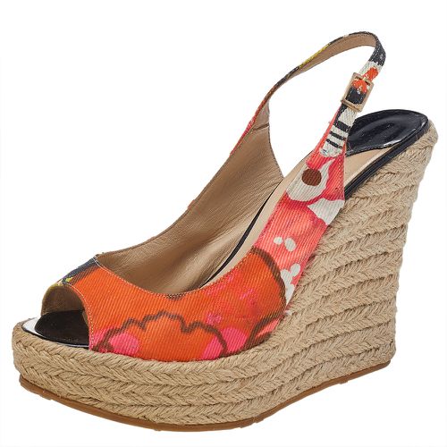 Canvas Espadrille Wedge Slingback Sandals Size 37 - Jimmy Choo - Modalova