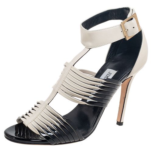 Cream Patent and Leather Strappy Ankle Sandals Size 36 - Jimmy Choo - Modalova