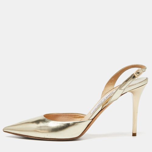 Mirror Leather Pointed Toe Slingback Sandals Size 38.5 - Jimmy Choo - Modalova