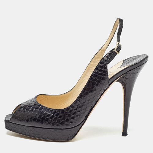 Embossed Python Clue Sandals Size 39.5 - Jimmy Choo - Modalova