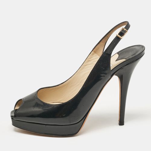 Patent Leather Nova Peep Toe Pumps Size 36.5 - Jimmy Choo - Modalova