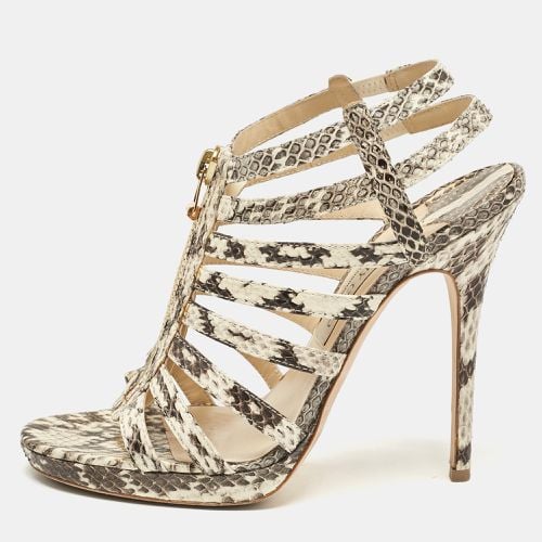 Snakeskin Glenys Gladiator Platform Sandals Size 40 - Jimmy Choo - Modalova