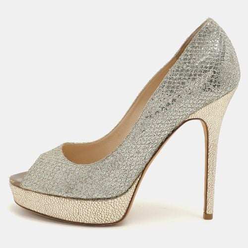 Glitter Luna Platform Pumps Size 38.5 - Jimmy Choo - Modalova