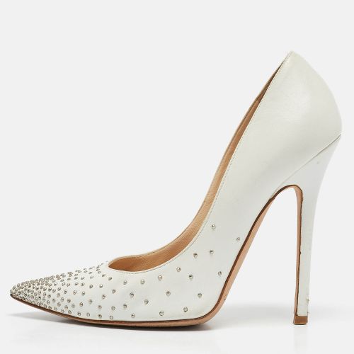 Leather Romy Pearl Embellished Pointed Toe Pumps 36.5 - Jimmy Choo - Modalova