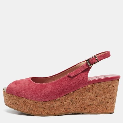 Suede Cork Wedge Sandals Size Size 39 - Jimmy Choo - Modalova