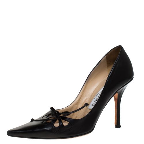 Leather Cut Out Pointed Toe Pumps Size 37.5 - Jimmy Choo - Modalova