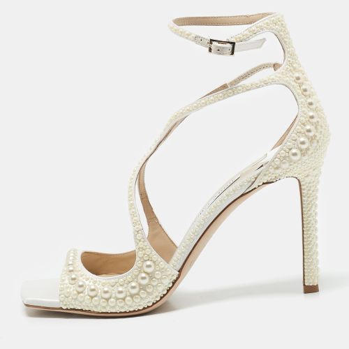 Stain Pearl Embellished Azia Sandals Size 39 - Jimmy Choo - Modalova