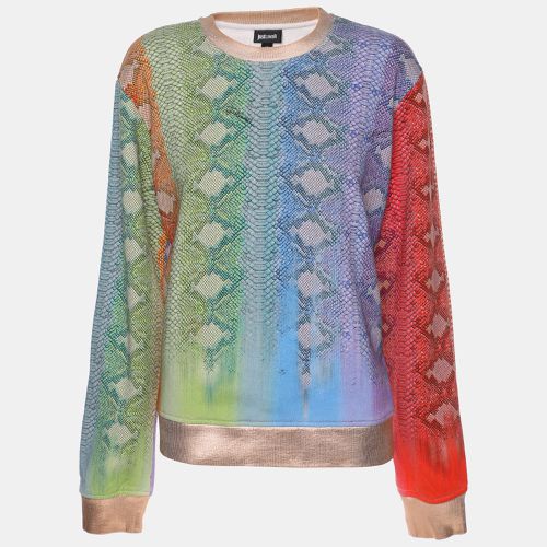 Python Print Cotton Blend Sweater M - Just Cavalli - Modalova