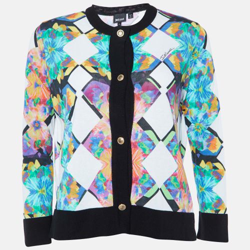 Printed Cotton Knit Cardigan S - Just Cavalli - Modalova