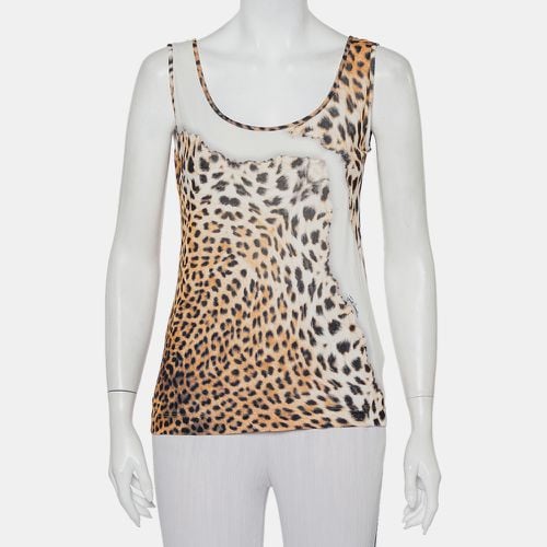 Animal Printed Knit Tank Top L - Just Cavalli - Modalova