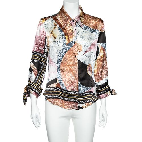 Silk Button Front Shirt M - Just Cavalli - Modalova