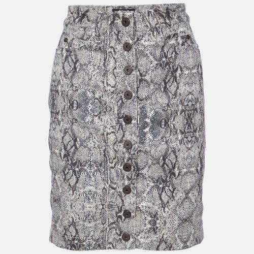 Animal Pattern Cotton Fitted Skirt S - Just Cavalli - Modalova