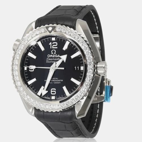 Diamond Stainless Steel Seamaster Planet Ocean 215.18.40.20.01.001 Automatic Women's Wristwatch 39.5 mm - Omega - Modalova