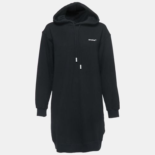 Jersey Cotton Hoodie Dress S - Off-White - Modalova