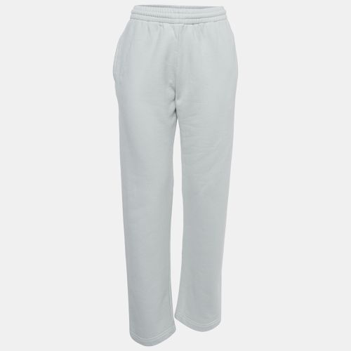 Off- Print Cotton Drawstring Straight Leg Pants M - Off-White - Modalova