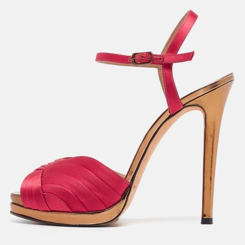 Satin Ankle Strap Sandals Size 39 - Oscar de la Renta - Modalova