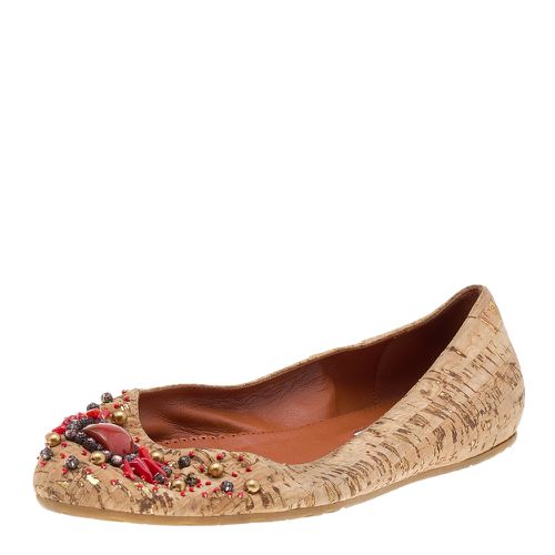 Leather Embellished Flats Size 37.5 - Oscar de la Renta - Modalova