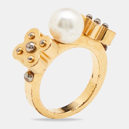 Tone Monogram Faux Pearl Ring S - Louis Vuitton - Modalova