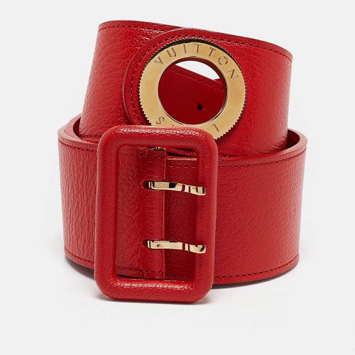 Leather Wide Buckle Belt 75CM - Louis Vuitton - Modalova