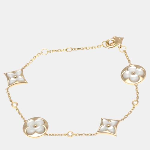 Gold 18K Blossom BB Diamond Shell Charm Bracelet - Louis Vuitton - Modalova