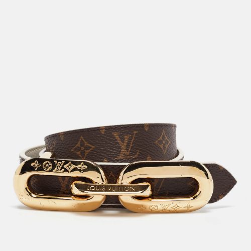 White Monogram Canvas LV Edge Reversible Belt 90CM - Louis Vuitton - Modalova