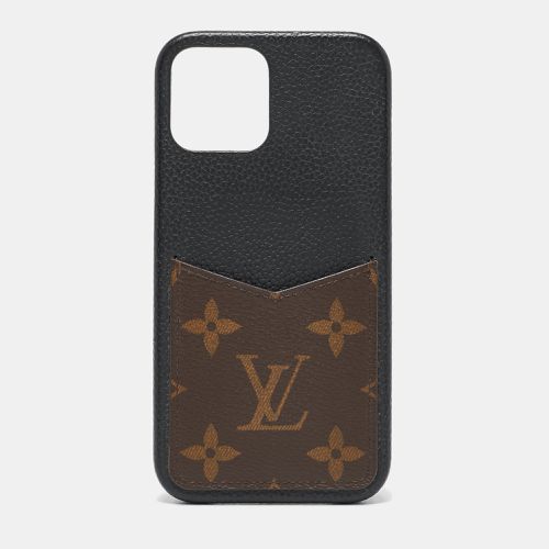 Leather and Monogram Canvas iPhone 12/12 Pro Case - Louis Vuitton - Modalova