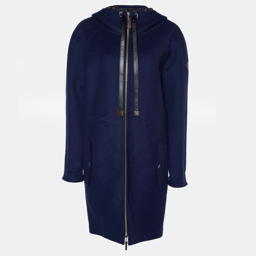 Monogram Wool Zip-Up Hooded Coat S - Louis Vuitton - Modalova