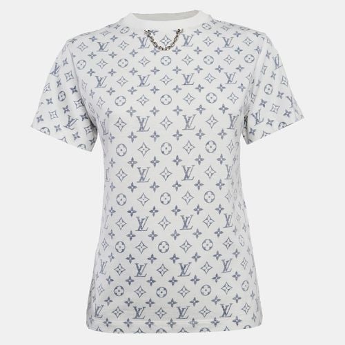 Inverted Logo Print Cotton Crew Neck T-Shirt XS - Louis Vuitton - Modalova